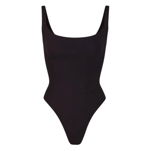 SKIMS FITS EVERYBODY SQUARE NECK ONYX BODYSUIT 3X - Picture 4 of 6